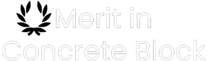 Merit in concrete block